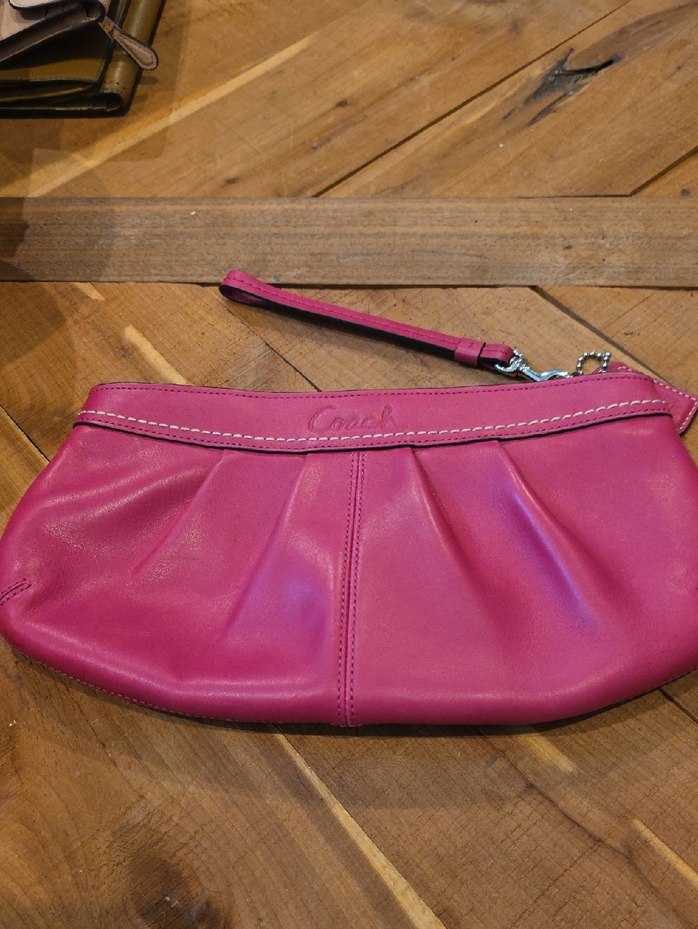 Coach Pink Vintage Large Ashley Clutch